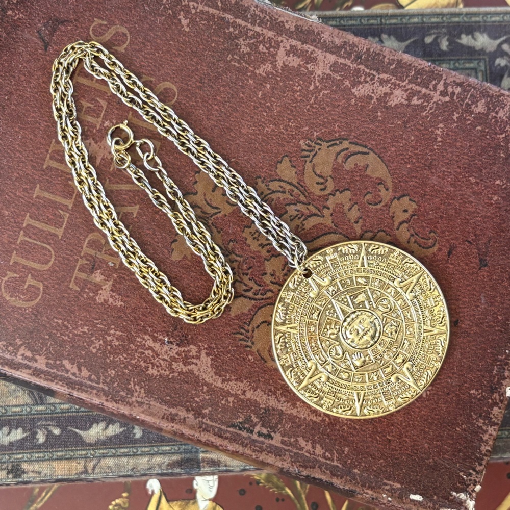 Vintage SunDial Pendant